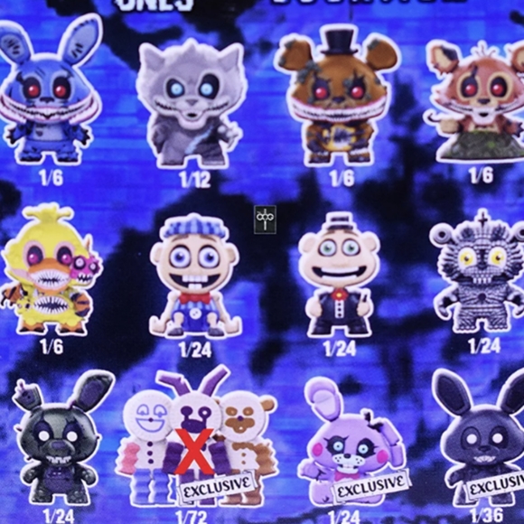 Funko Pop FNAF Shadow Bonnie Funko Mystery Mini - Twisted Ones Series 3 rare - Picture 9 of 9